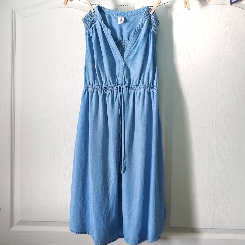 Mama Maternite Jean dress with pockets